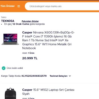 Teknosa Ürünümü Teslim Edemedi (siparişim Üzerinden 11 Gün Geçti)