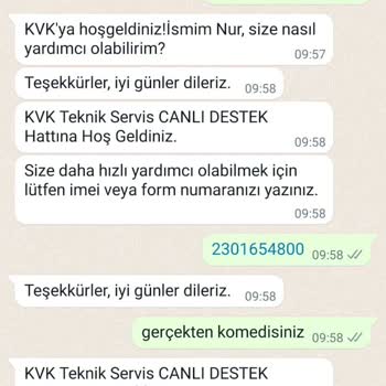 KVK Teknik Servis Şikayet