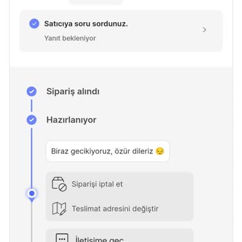 Hepsiburada Satın Aldığım Ürünün 2 Gündür Kargoya Verilmemesi