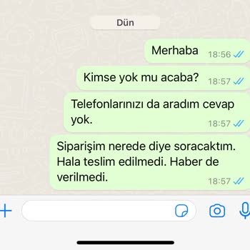 Sütiş Teslim Edilmeyen Sipariş. Mesaj, Arama Yok! Umursamazlık Var.