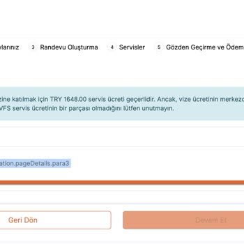 VFS Global Fransa Vize Randevu Uygulaması Hatası