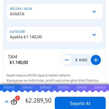 Biletix Umarım Dikkate Alınır
