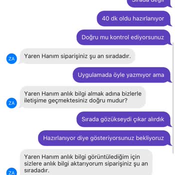 Getir Müşteri Temsilcisi İletişim Sorunu