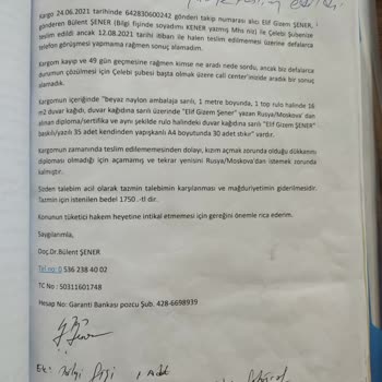 MNG Kargo Teslimat Sürecinde Yaşanan Sorunlar Ve Bilgi Akışındaki Eksiklikler