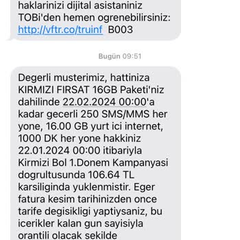 Vodafone Tarife Dışı Ücret Ekliyor!