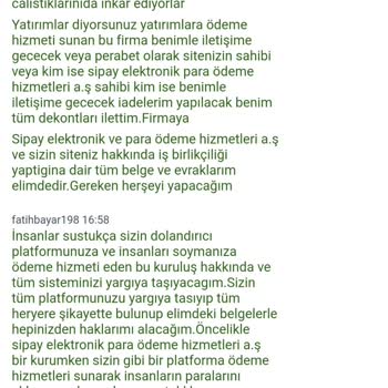 Sipay Elektronik Para Ödeme Bana Ulaşın