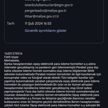 Sipay Elektronik Para Ödeme Bana Ulaşın