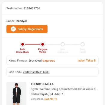 Trendyolmilla Gününde Olmayan İade Süresi
