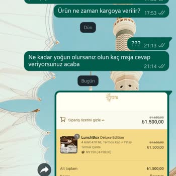 DharmaCaim Sipariş Verdik Ara Ki Bulasın
