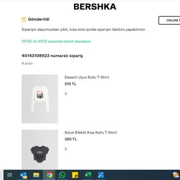 Bershka Siparişimin Sorumluluğunu Kabul Etmiyor