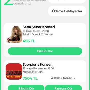 Bubilet 3 Taksit Faizli Ödediğim Biletleri 2 Taksit Gösterildi