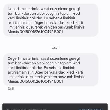Denizbank Kredi Kartı Kapama İşlemini KKB Ye Bildirmiyor