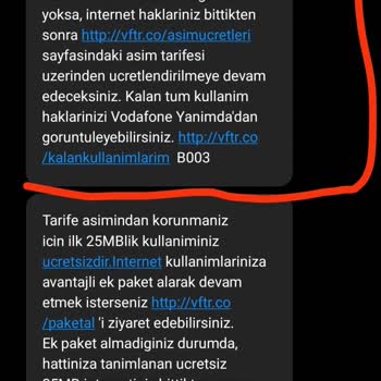 Vodafone'dan Asılsız Faturalandırma