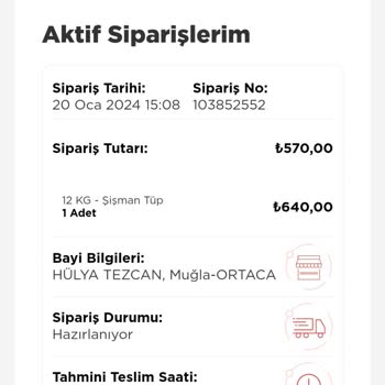 İpragaz Tüp Siparişi Pişmanlık