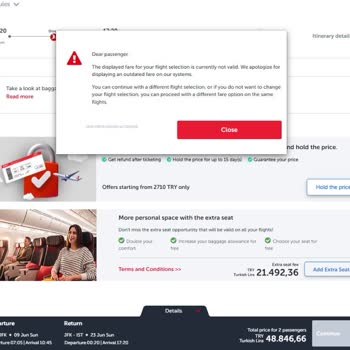 THY Uçak Biletinin Fiyatını Fahiş Arttırması