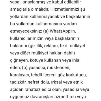 WhatsApp Hesap Kapatıyor