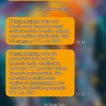 PTT Kargo Yalova Hacimde Büyük Kargoları Teslim Etmiyor.