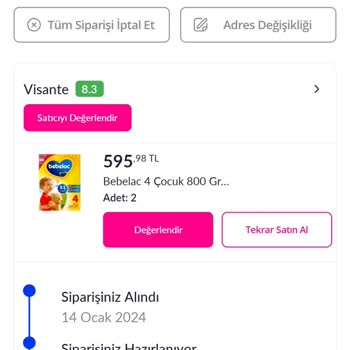 Pazarama İndirimli Bebek Maması Siparişinde Yaşanan Kargo Sorunu