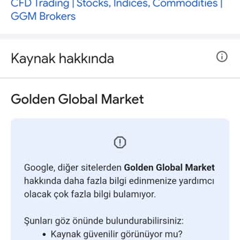 Golden Global Market Yatırım Vaadiyle Güvensiz Site Uyarısı