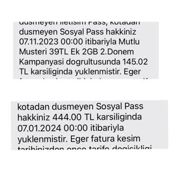 Vodafone Yüksek Fatura Limiti