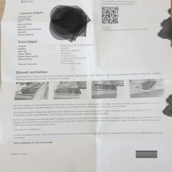 Media Markt'tan Alınan Telefon