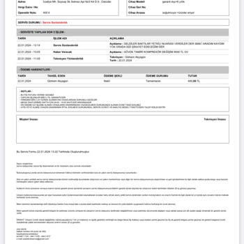 Arçelik Servis Hizmeti Sorunu