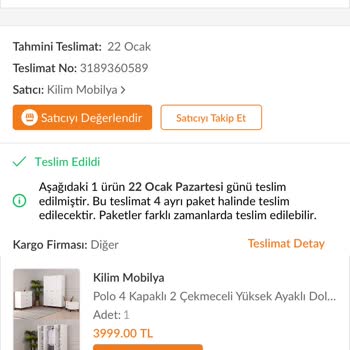 Kilim Mobilya Müşteri Hizmetlerine Asla Ulaşılmıyor