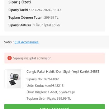 Çlk Accessories Tedarik Edilmeyen Ürün