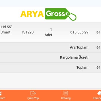Arya Gross Toshiba 55QA4263DT Sipariş,13 Gün Oldu Gönderilmiyor