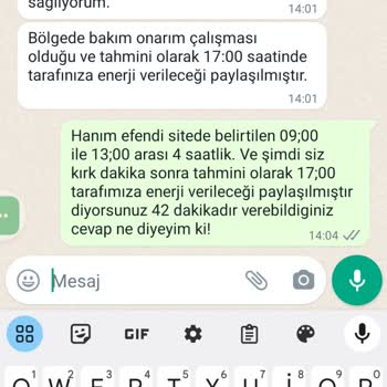SEDAŞ 8 Saatlik Elektrik Kesintisi Hayal Kırıklığı