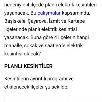 SEDAŞ 8 Saatlik Elektrik Kesintisi Hayal Kırıklığı