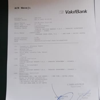VakıfBank Yurt Dışından Gelen Paranın Yanlış Bankaya İade Edilmesi