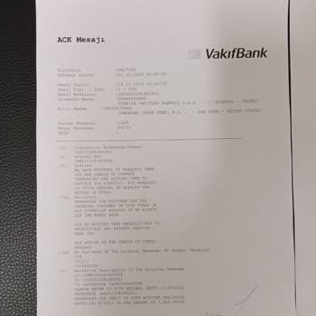 VakıfBank Yurt Dışından Gelen Paranın Yanlış Bankaya İade Edilmesi