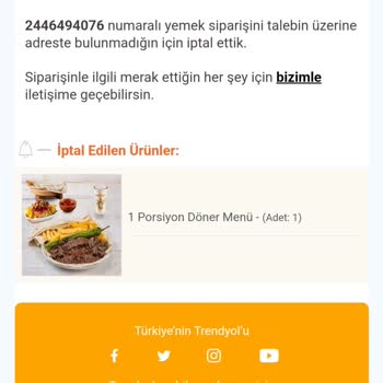 Trendyol Kapıda Beklerken İptal Edilen Sipariş!