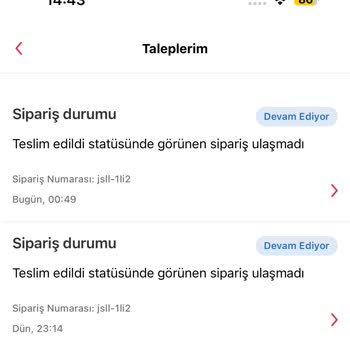 Köfteci Yusuf'tan Verdiğim Siparişim Teslim Edilmedi