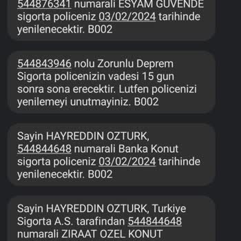Türkiye Sigorta Sigorta Yenilemeyi Zorunlu Tutması