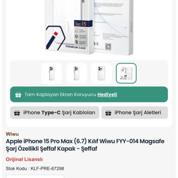 Kılıf Plus Hatalı Gelen Sipariş