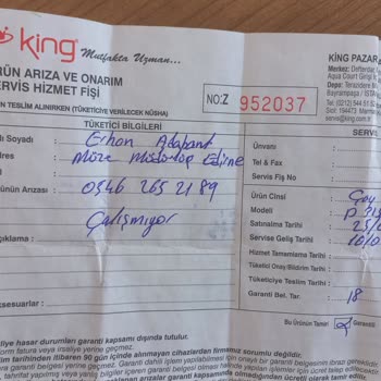 King Garanti Kapsamındaki Çaycı Mağduriyeti Ve Yedek Parça Sorunu