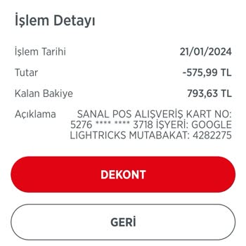 Facetune 2 Hesabımdan 575 Lira Çekildi
