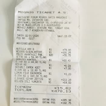 Migros Düzensiz Reyon Ve Etiket Fiyat Farkı
