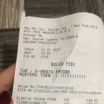 A101 Satışlı Tripodun Kırık Çıkması Sonucu Telefonum Pert