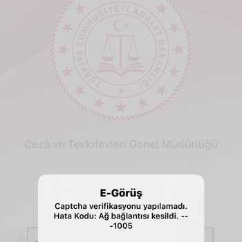 Adalet Bakanlığı E Görüş Hata