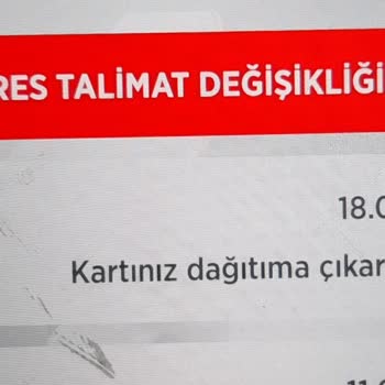 Kuryenet Dağıtımda Görünen Kart