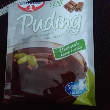 Kıvamsız Sulu Ve Tatsız Puding Dr. Oetker