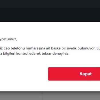 THY Miles&smiles Üye Olamama Sorunu