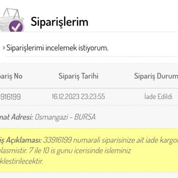 Sefamerve Ücret İadesi Yapılmıyor