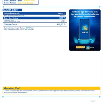 Turkcell Haksız Yere Para Aldı