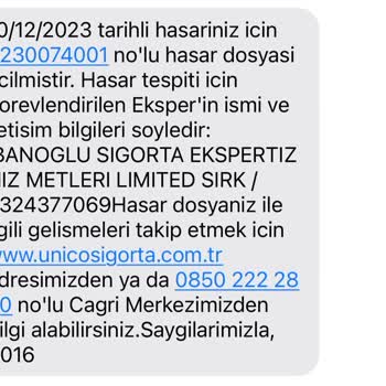 İbanoğlu Sigorta Ekspertiz Ekspertiz İşlemlerinin Gecikmesi Üzerine Şikayet