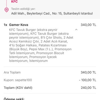 Yemeksepeti Yanlış Ve Eksik Sipariş Geldi