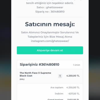 Ghetoswear 5 Ay Oldu Ürün Elime Ulaşmadı